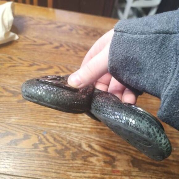 Tory Burch Minnie snakeskin flats - Picture 5 of 5